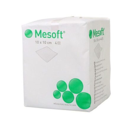 MESOFT Gauze Swabs 10x10cm Non-Woven/Non-Sterile (Pack of 100)