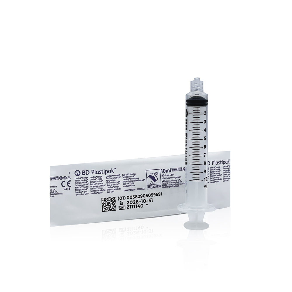 BD Luer Lock Syringes Plastipak 10ml (Pack of 25)