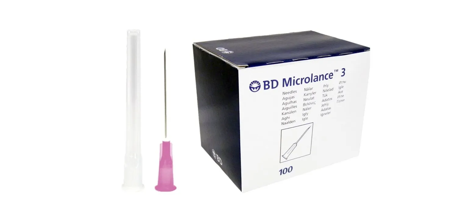 BD Microlance 3 (Pink) 18G x 1.5" (Box of 100)