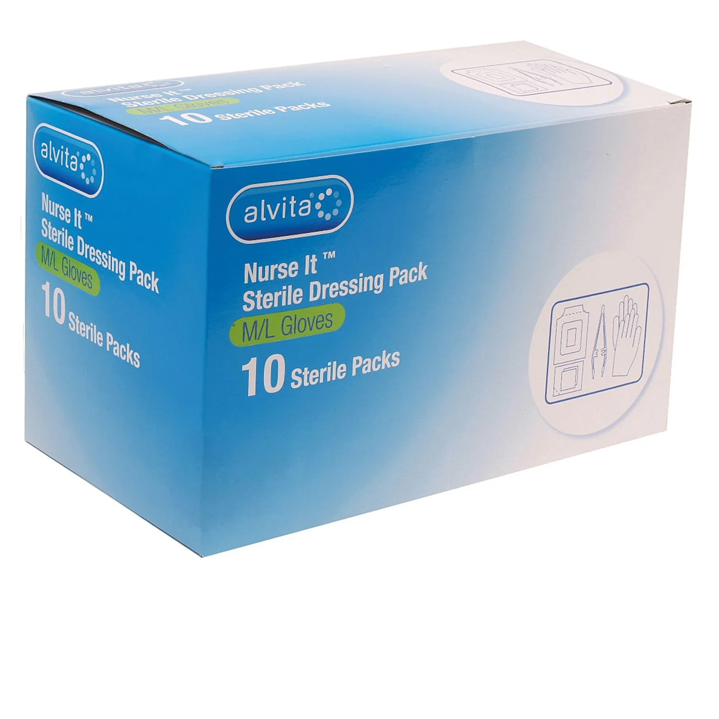 Nurse It Dressing Pack (M/L Gloves) (Box of 10)